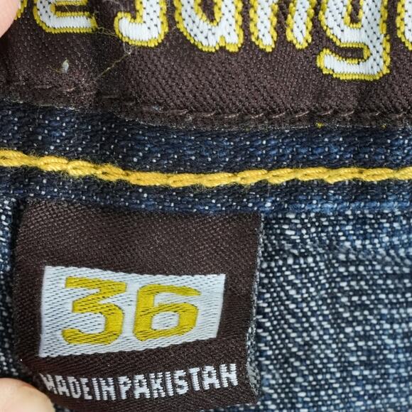 Vintage 5ive Jungle & Co Shorts Mens 36x14.5 Y2K Baggy Jorts Skater Grunge Rap - Picture 6 of 10